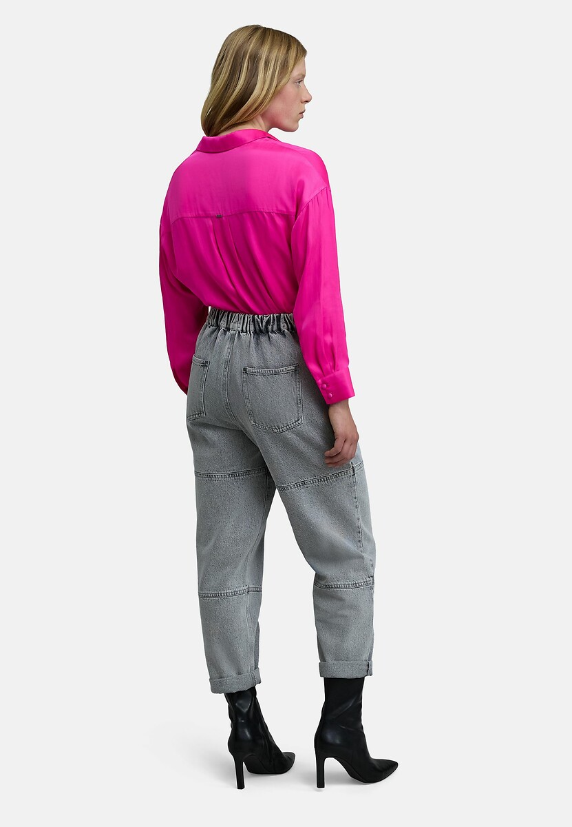 Camisa de cetim de manga comprida IKKS