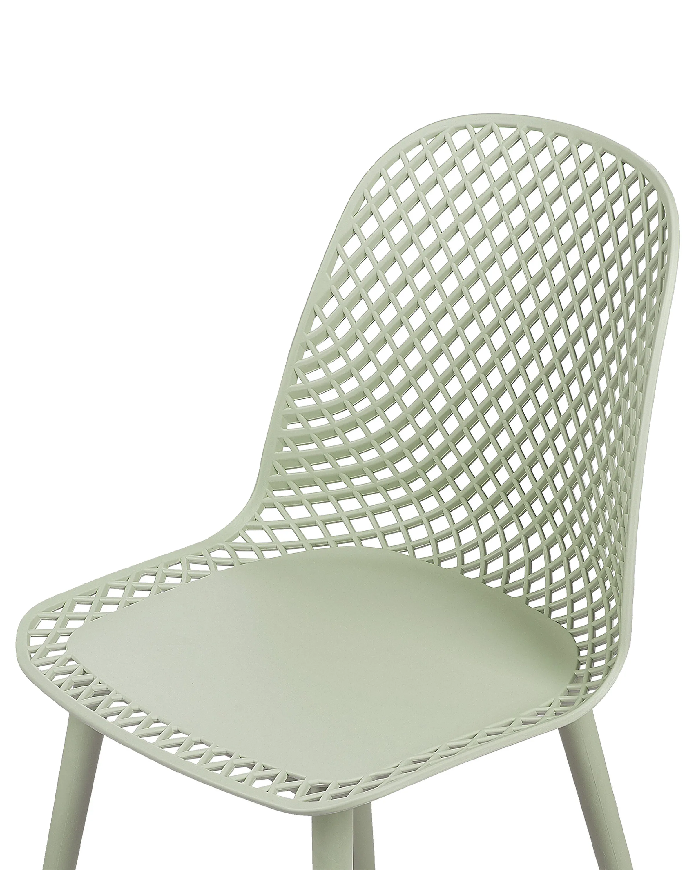 Set van 4 eetkamerstoelen EMORY Lichtgroen