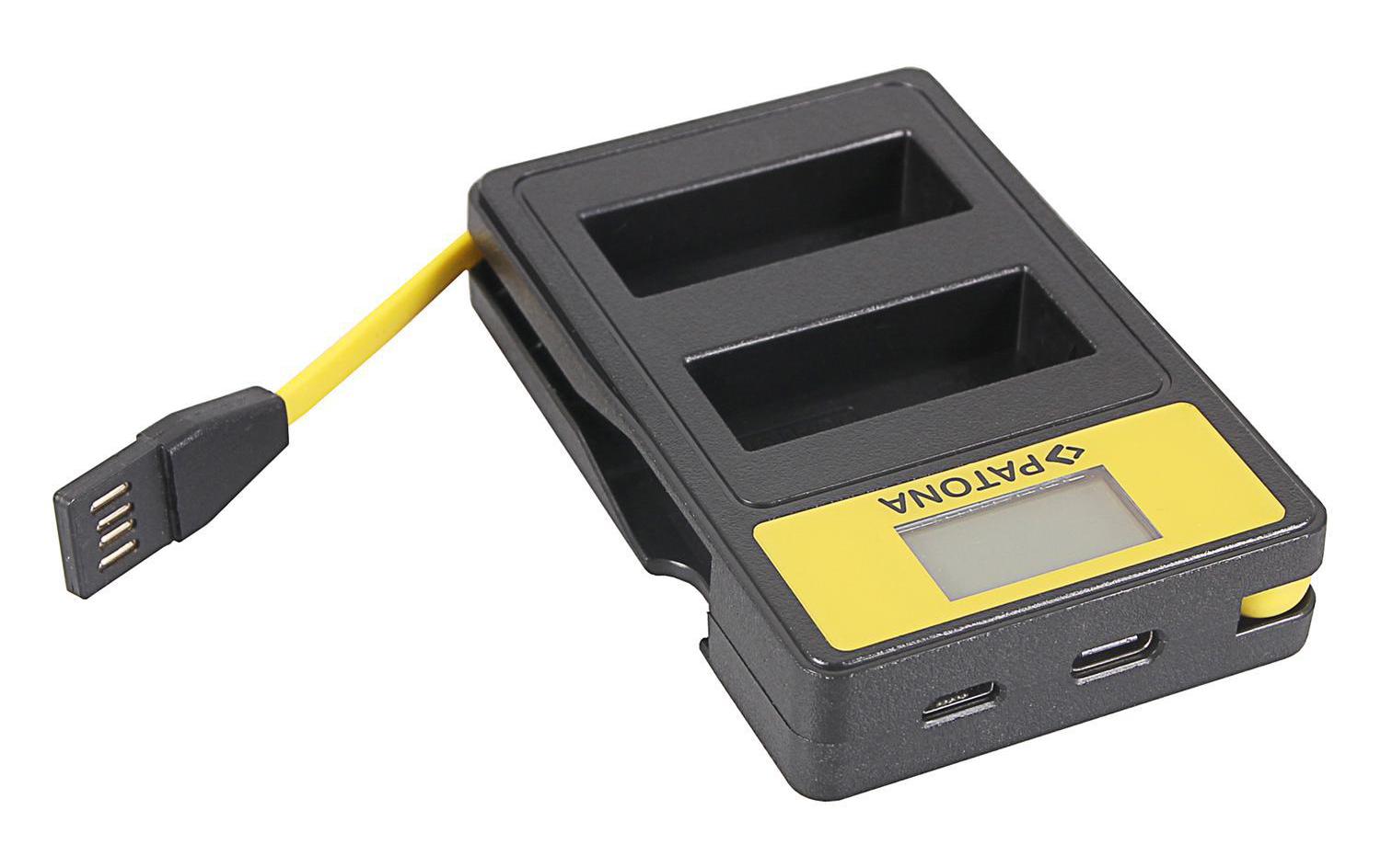 Ladegerät Smart Dual LCD USB Panasonic DMW-BLG10Dual Ladegerät mit LCD-Display
