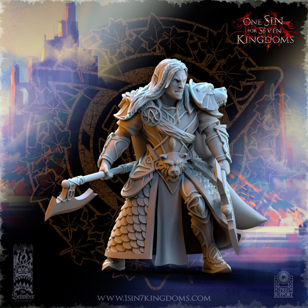 The Beholder Miniatures - Elfes - 8 Gardiens de l'Ours