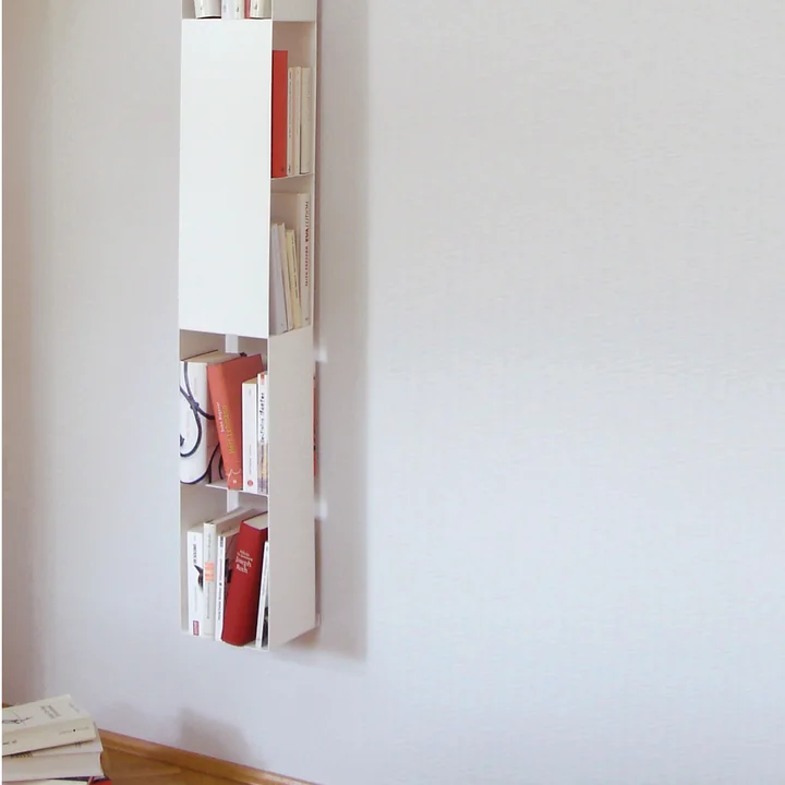 vonbox - 2side Bücherregal, weiss (RAL 9016)