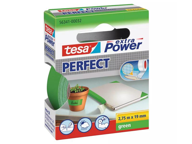 tesa Gewebeband Extra Power Perfect 2.75 m x 19 mm Gewebebank