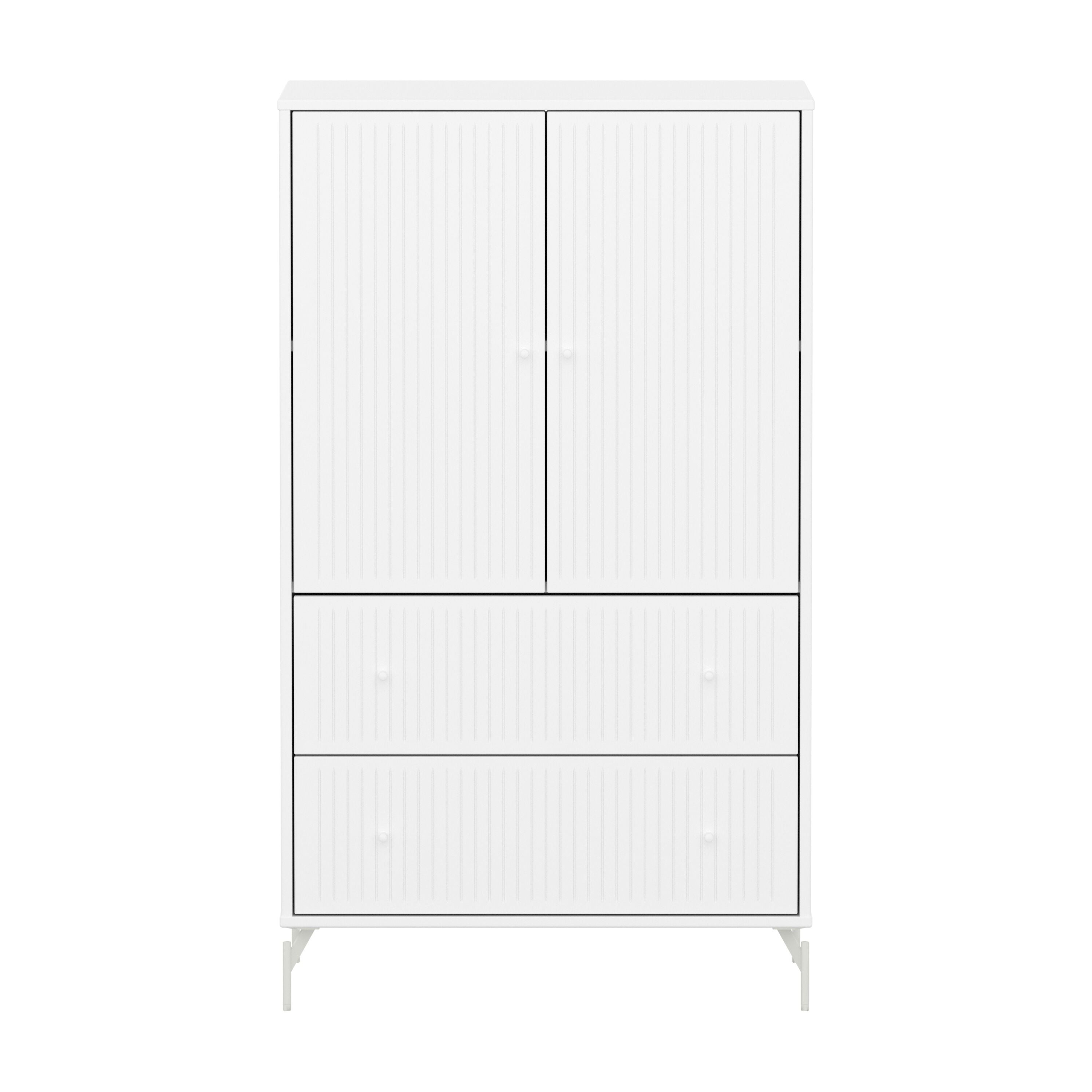 Flexa SAGA Schrank - Weiss / B: 75.0 cm x T: 45.0 cm x H: 129.5 cm