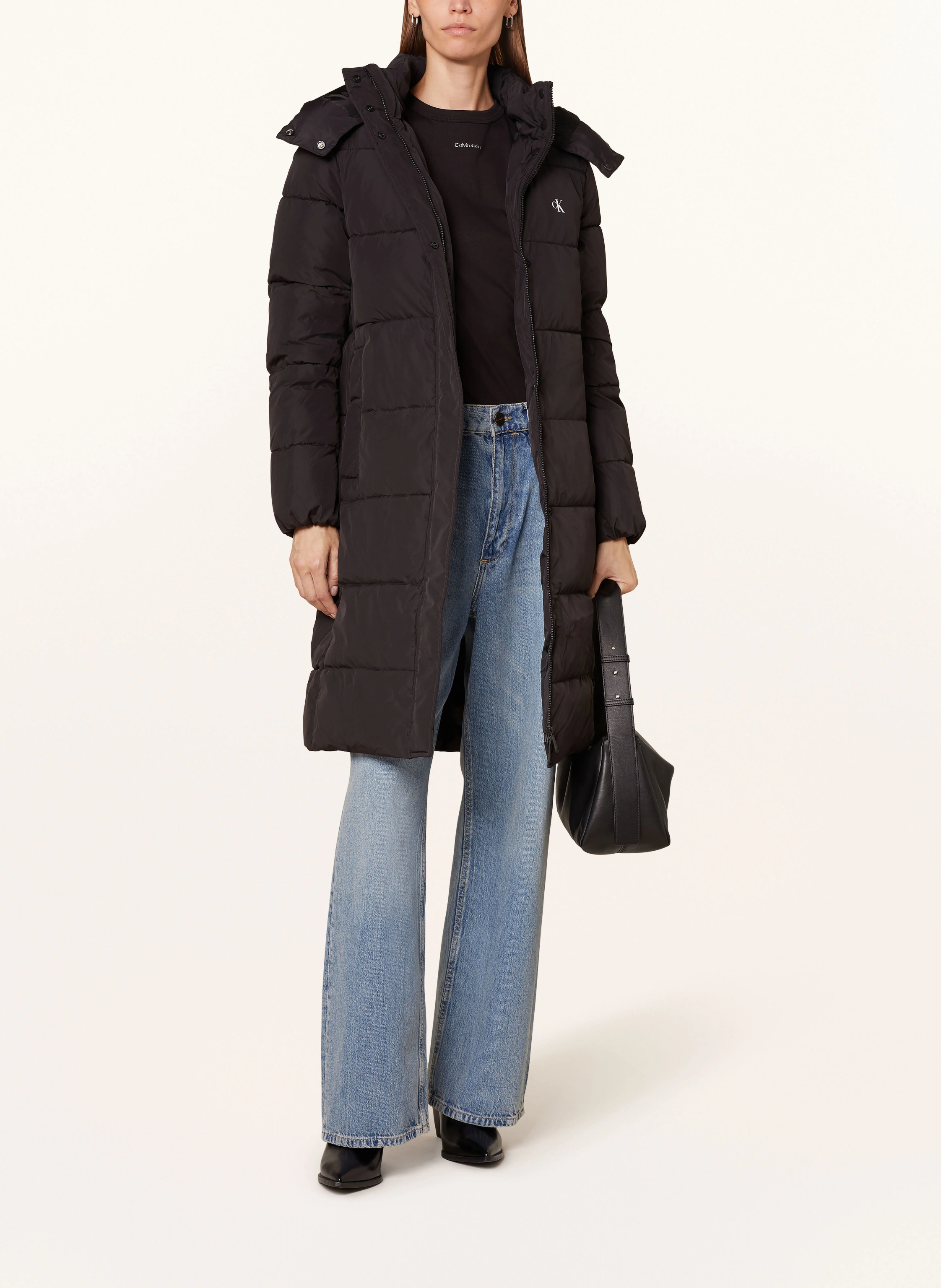 Calvin Klein Jeans Steppmantel mit abnehmbarer Kapuze