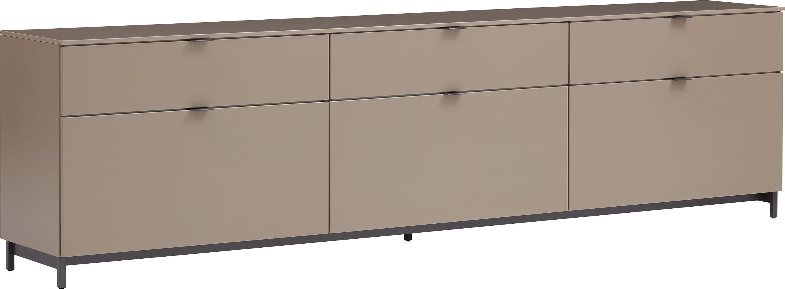 TILL Lowboard - Weiss / B: 196.0 cm x T: 41.0 cm x H: 67.0 cm
