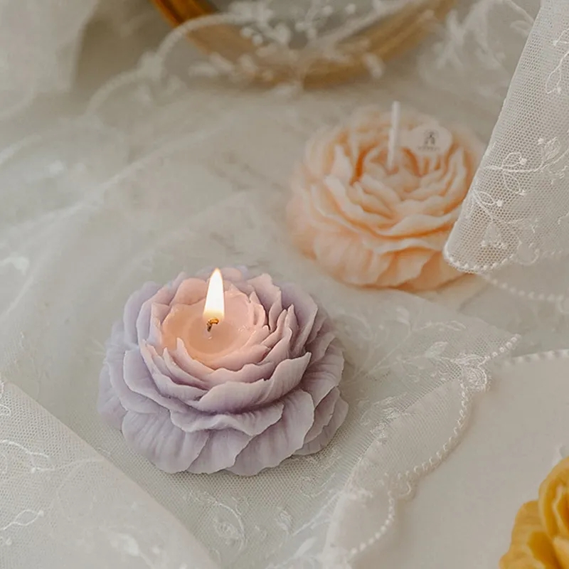 Handmade Duft Kerze Aromatherapie Home Deko Sojawachs Kerze - Rose (Rosa)