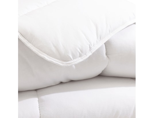SOMEO - Ensemble couette + 2 oreillers Pack couette hiver 550g et oreiller éco naturel moelleux bla...