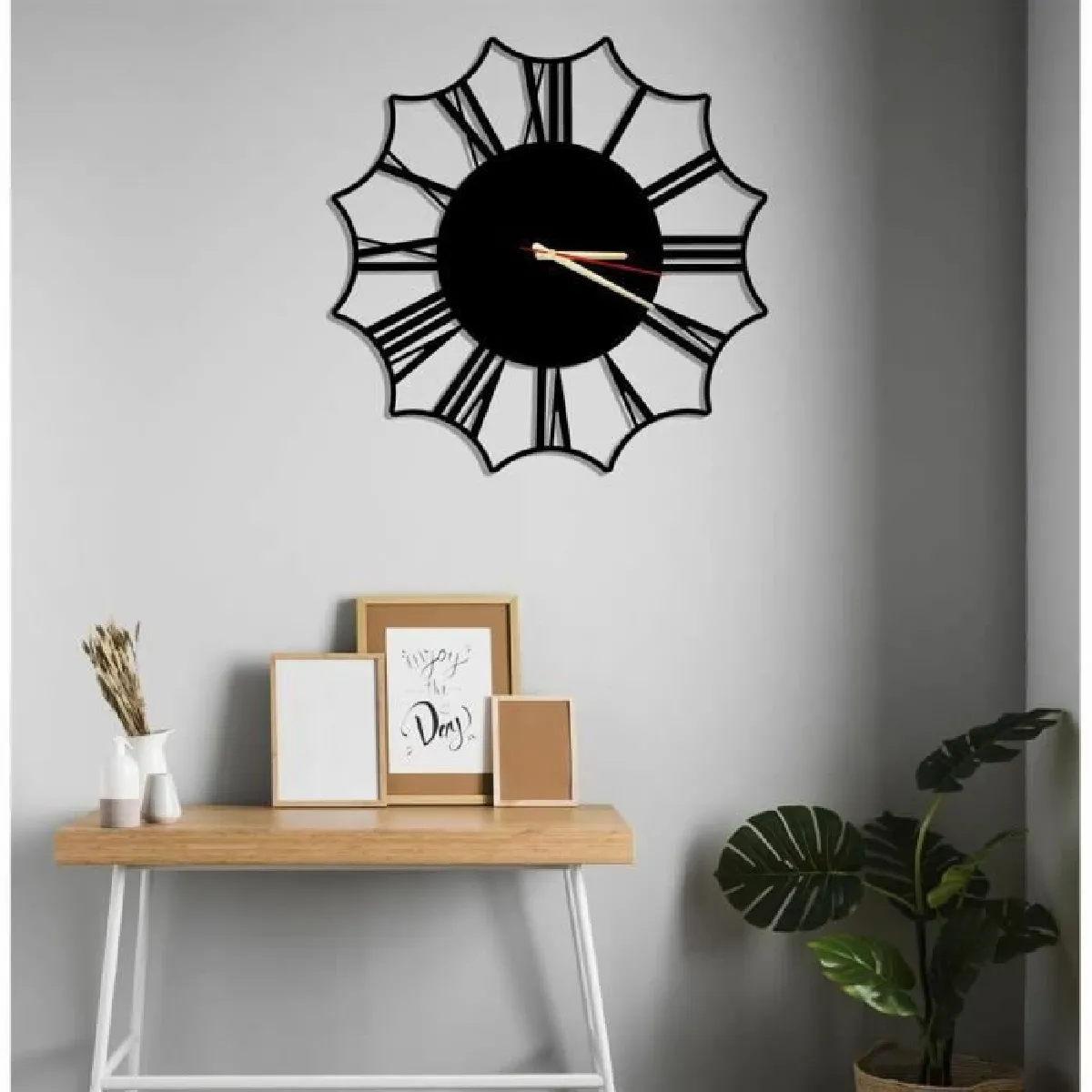 Dekory Florya Black Horloge