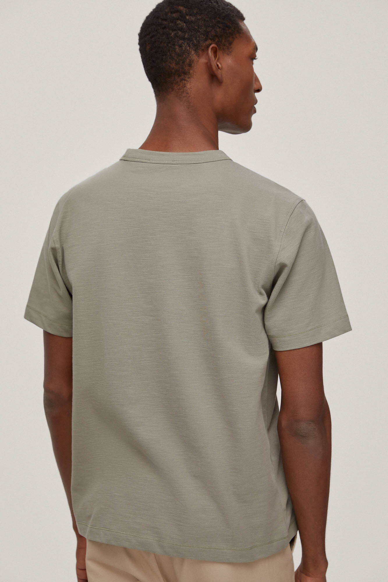Camiseta piqué texturizada - Verde