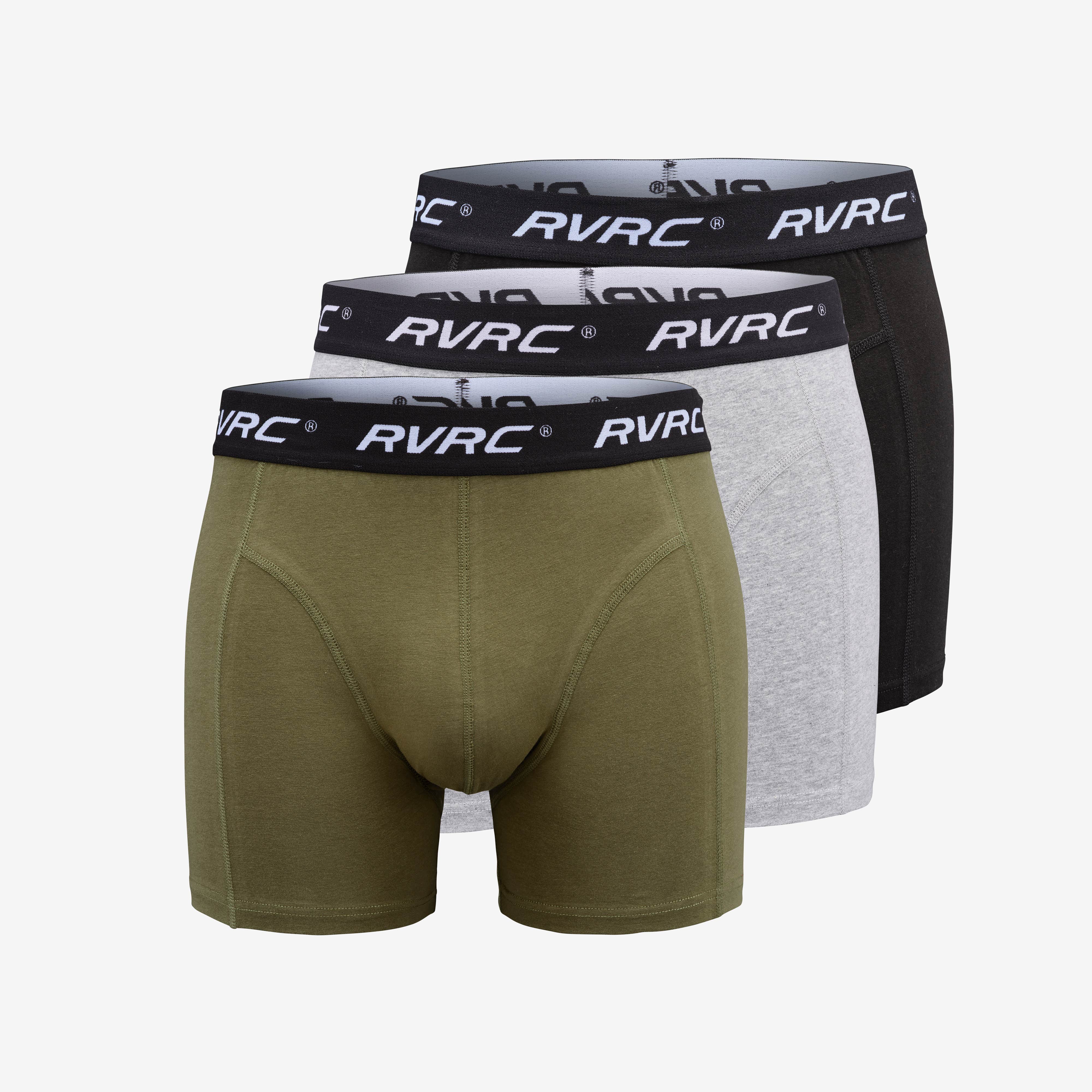 3-pack Ultimate Soft Boxers Herre Grey Melange/Grape Leaf