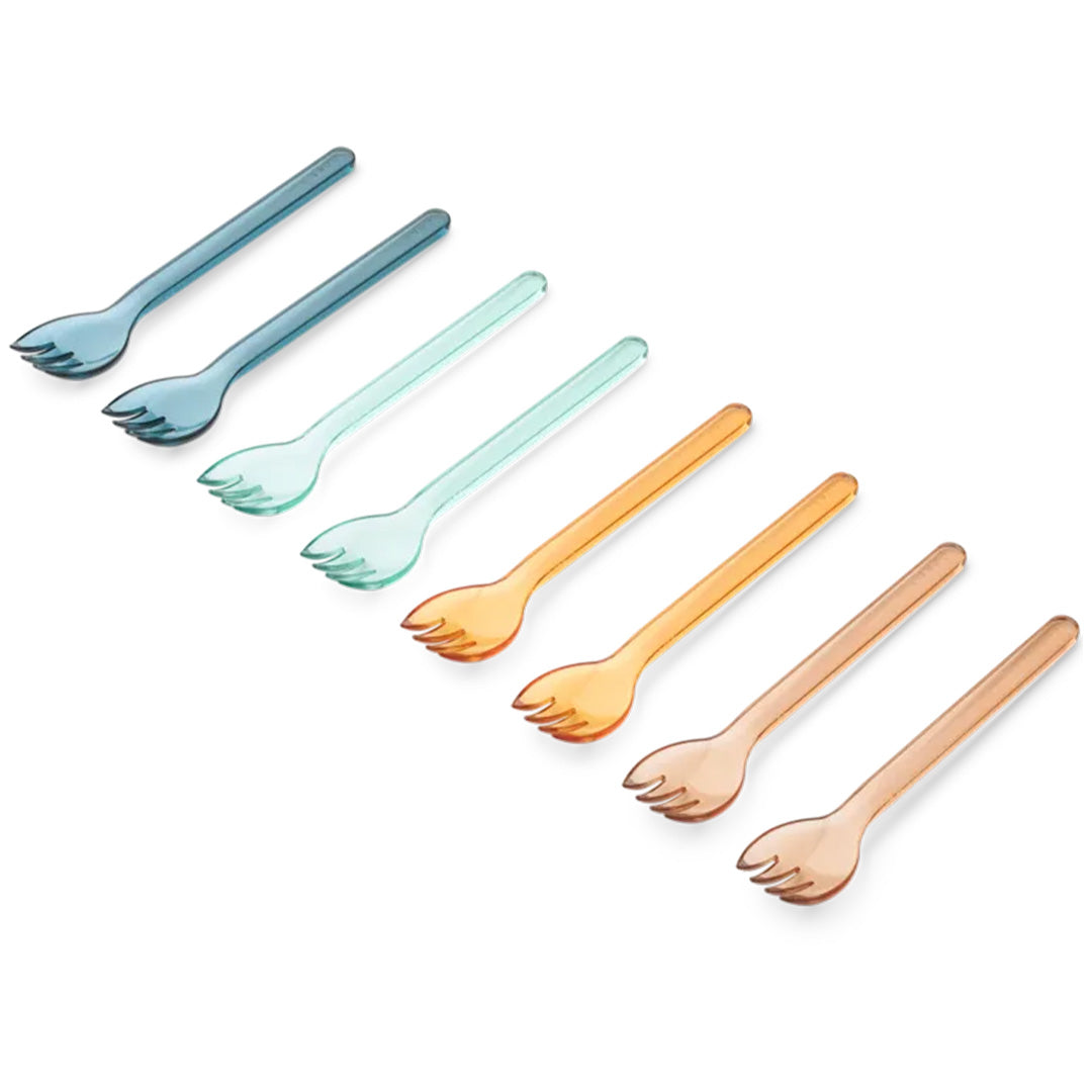 liewood kindervorken alonso - indigo multi mix - 8st