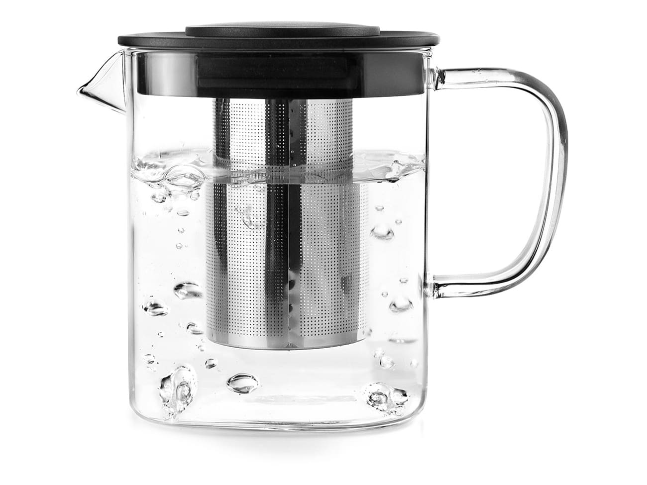 Théière en verre - avec filtre Square - 1 L - Ibili