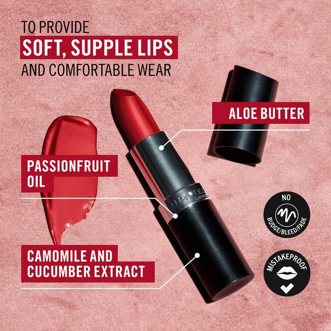 Rimmel London Lasting Finish Satin Lippenstift 330 Cappuccino Kissed 4 G