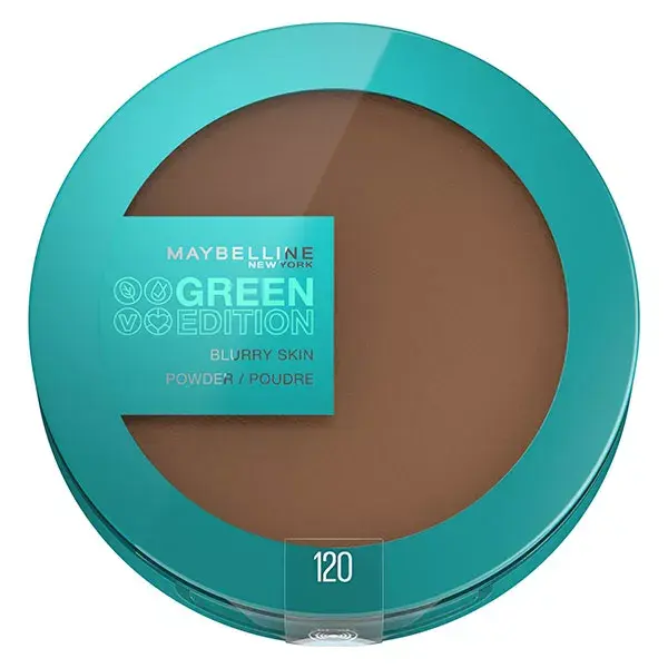 Base em pó Maybelline New York Green Edition Blurry Skin nº 120 9g