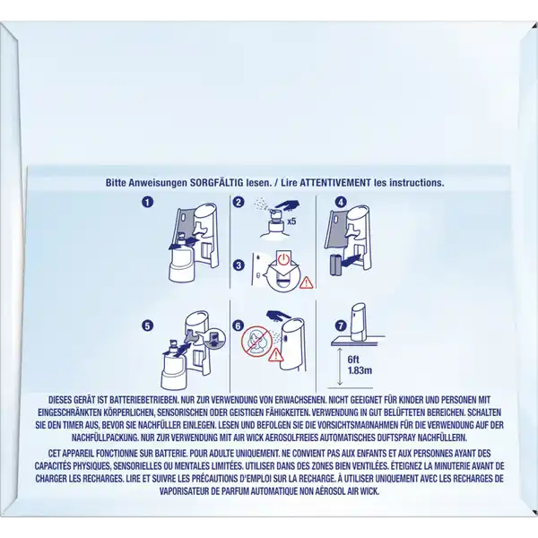 24 / 7 Active Fresh Aerosolfreies Automatisches Duftspray Starter-Set Jasminblüte