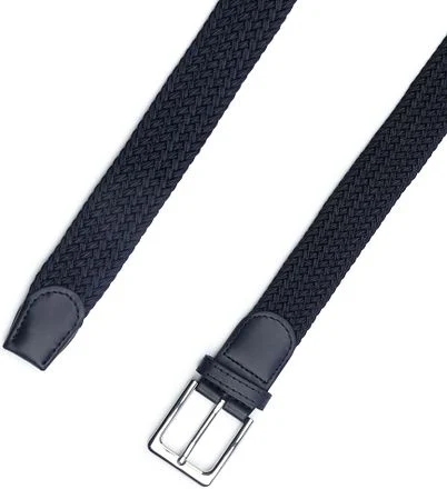 Geweven Riem Donkerblauw Riem Elastisch Navy