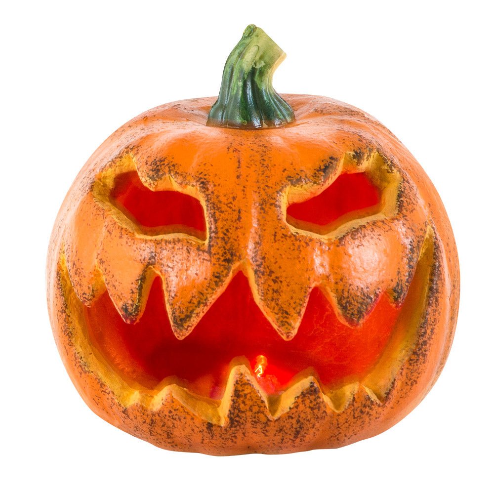 Halloween Pompoen Knipperend 16cm