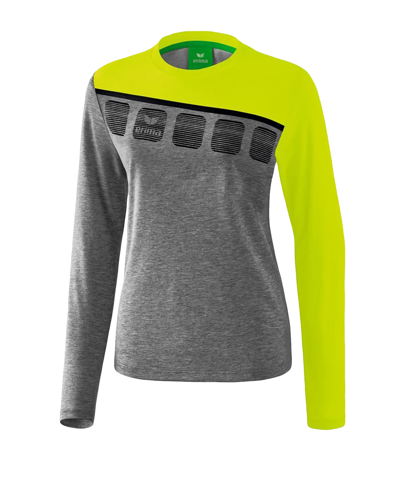 Erima 5-C Longsleeve Damen Grau Grün