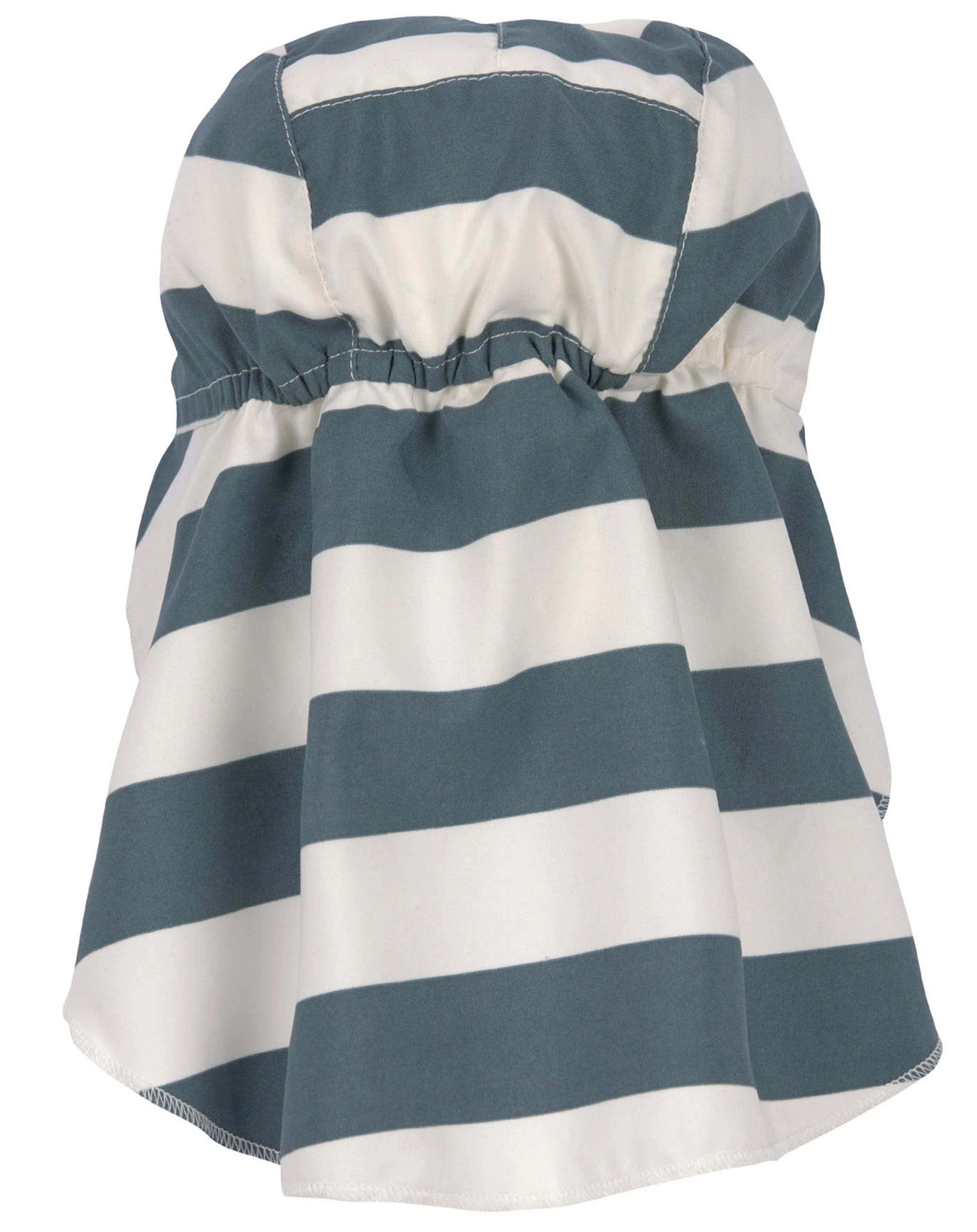 Schirmmütze BLOCKSTRIPES mit Nackenschutz in milky/blue