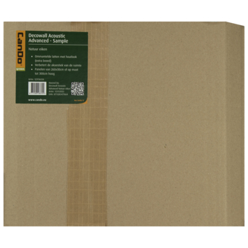 Kleurstaal lattenwand Decowall Advanced natuur eiken 18x30 cm