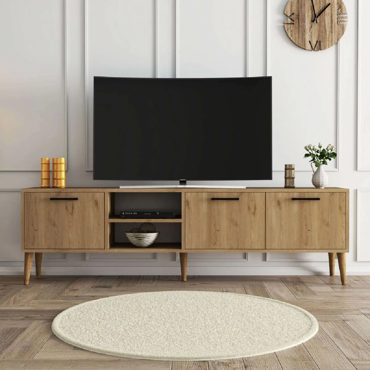Hanah Home Exxen Meuble TV Chêne