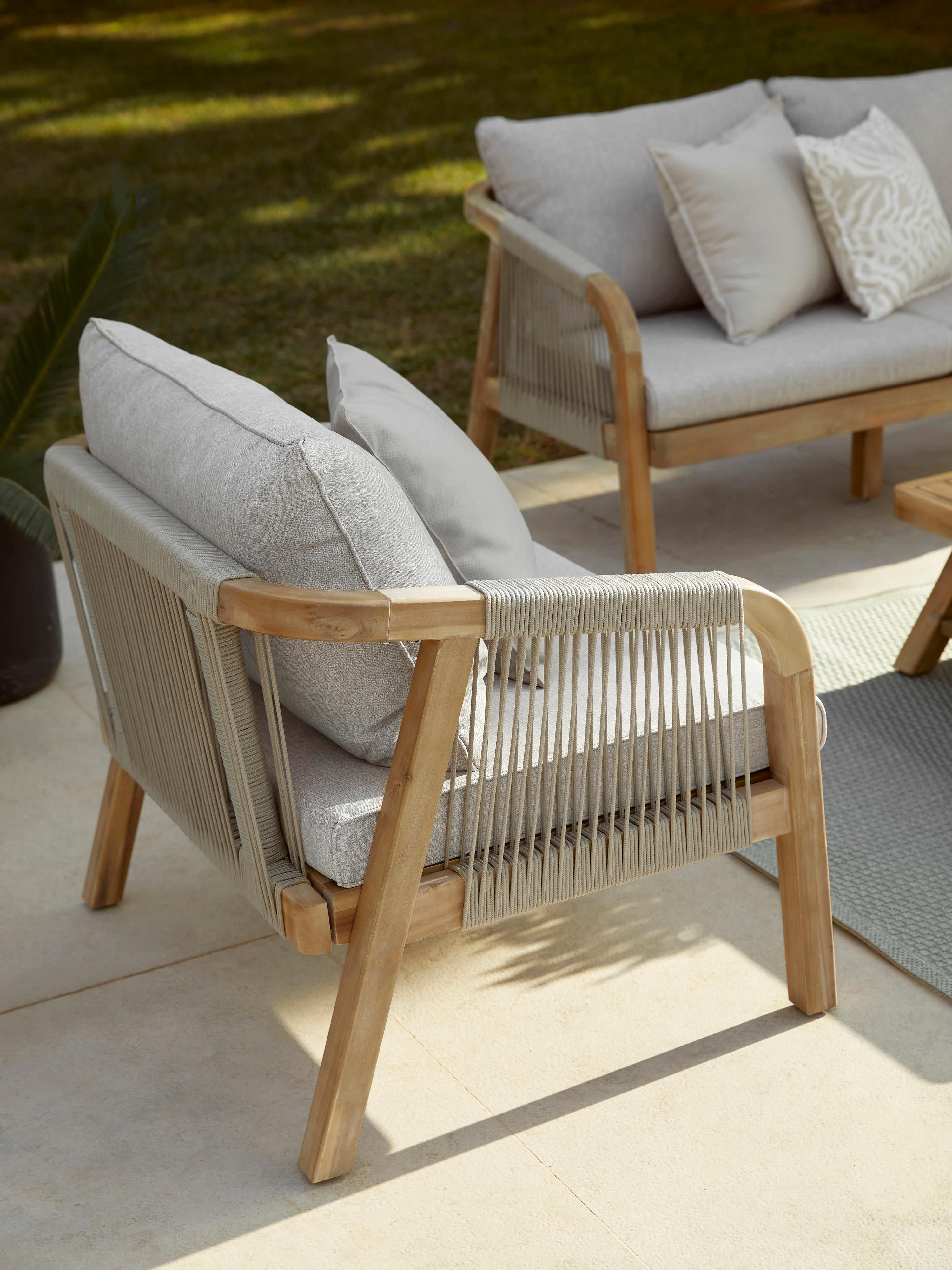 Tuin loungefauteuil Lu van acaciahout