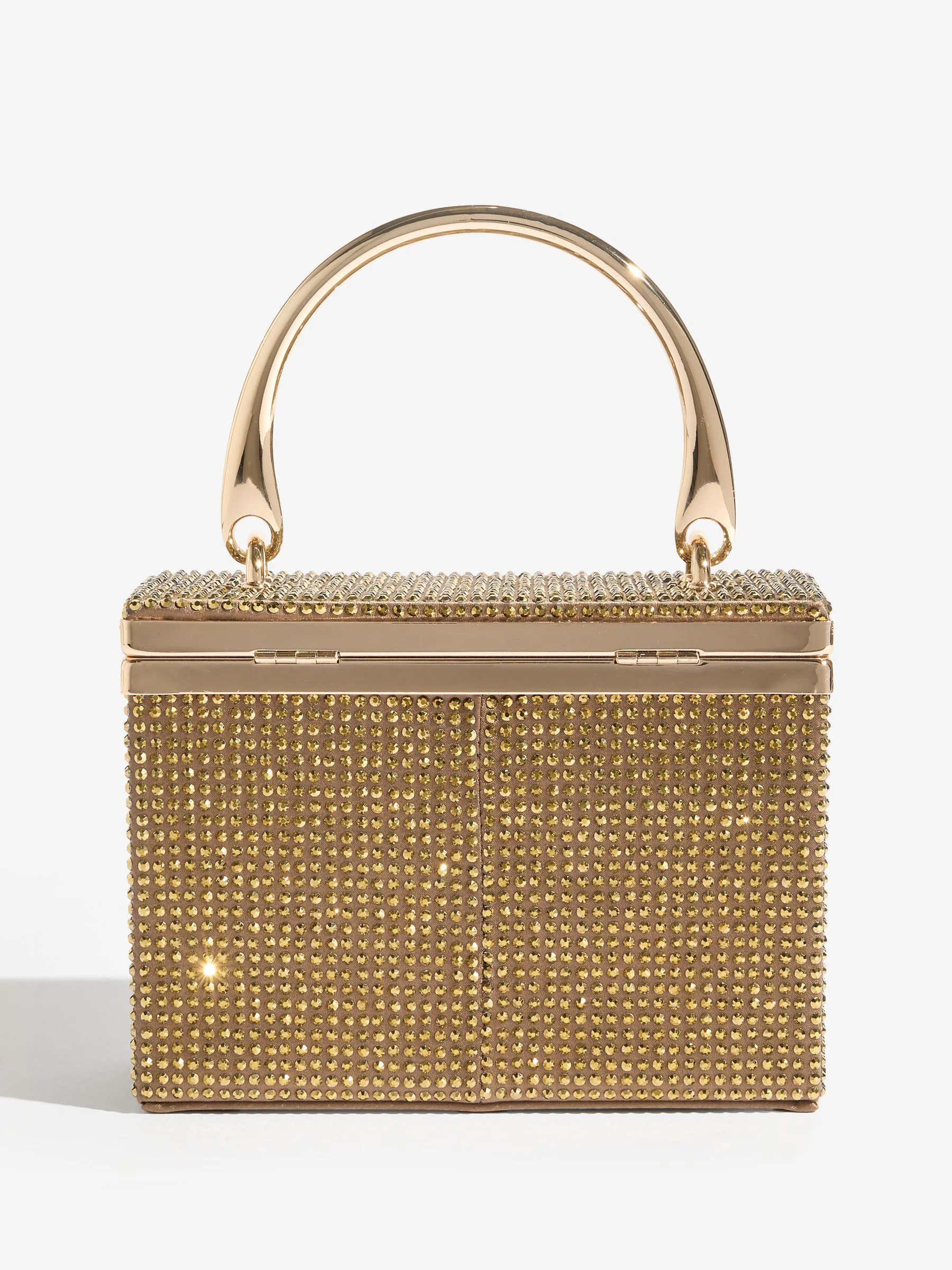 Bronze Diamante - Lipsy Top Handle Box Bag
