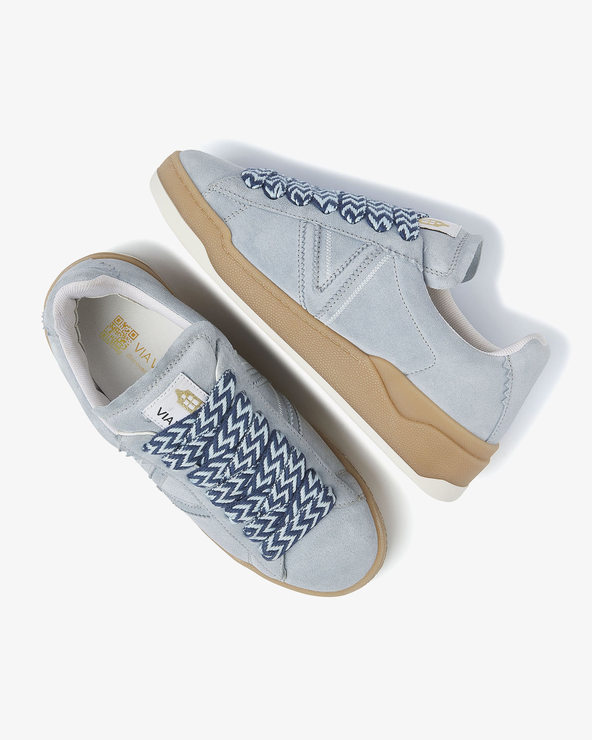 VIA VAI blauwe dames sneakers Sam Kyli