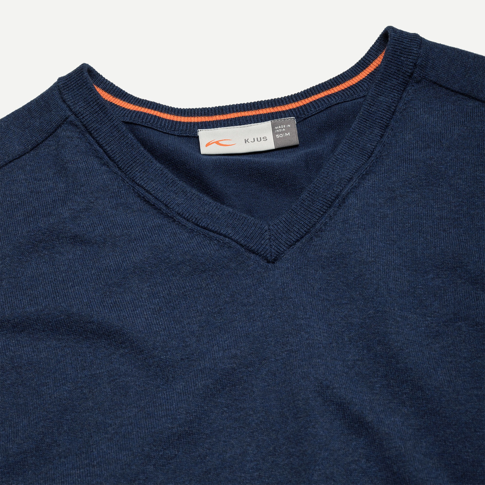 Kirk V-Neck Pullover Herre Atlanta Blue