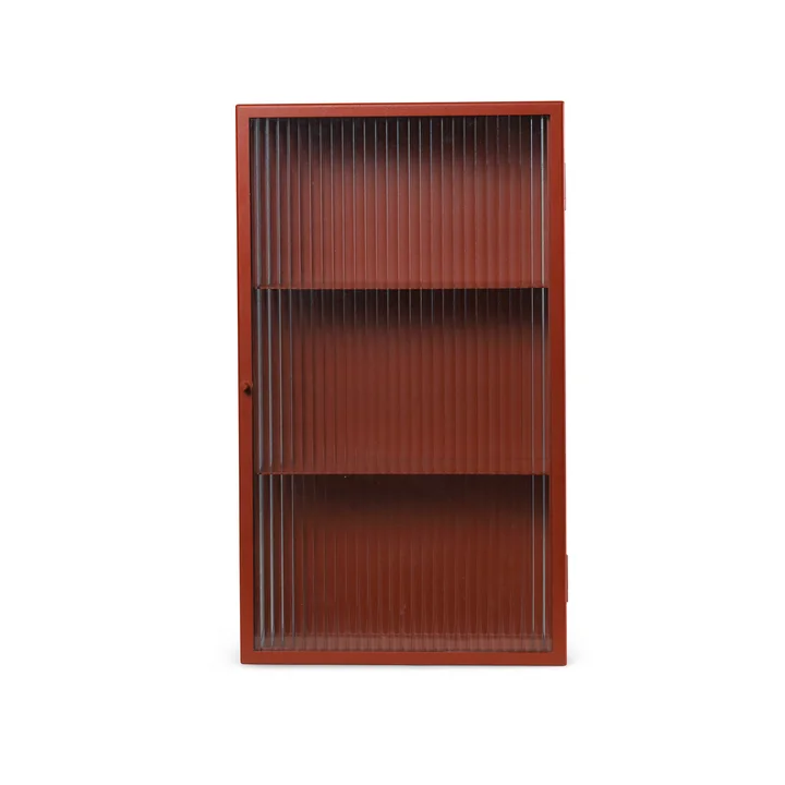 Ferm Living - Haze Wandschrank, Glas / oxide red