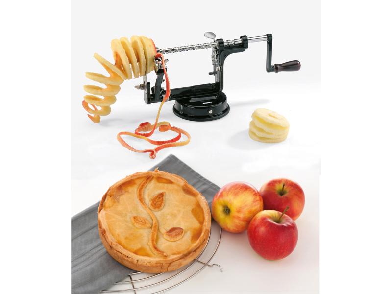 GEFU Apfelschäler 3 in 1 Delicio Schwarz Apfelschäler