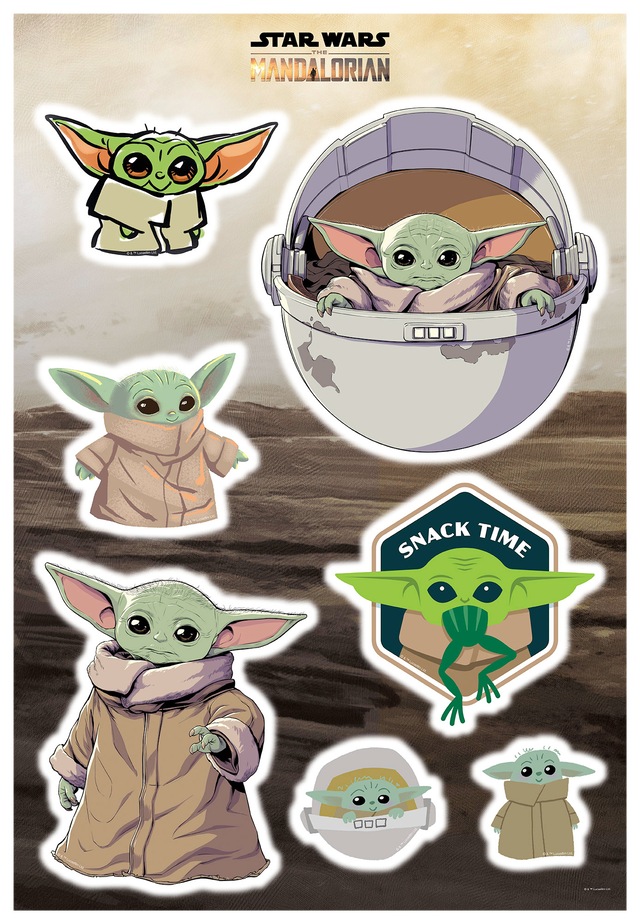 Komar Wandtattoo »Star Wars The Child Cluster - Grösse 50 x 70 cm« selbstklebend, Wandsticker, Kinderzimmer