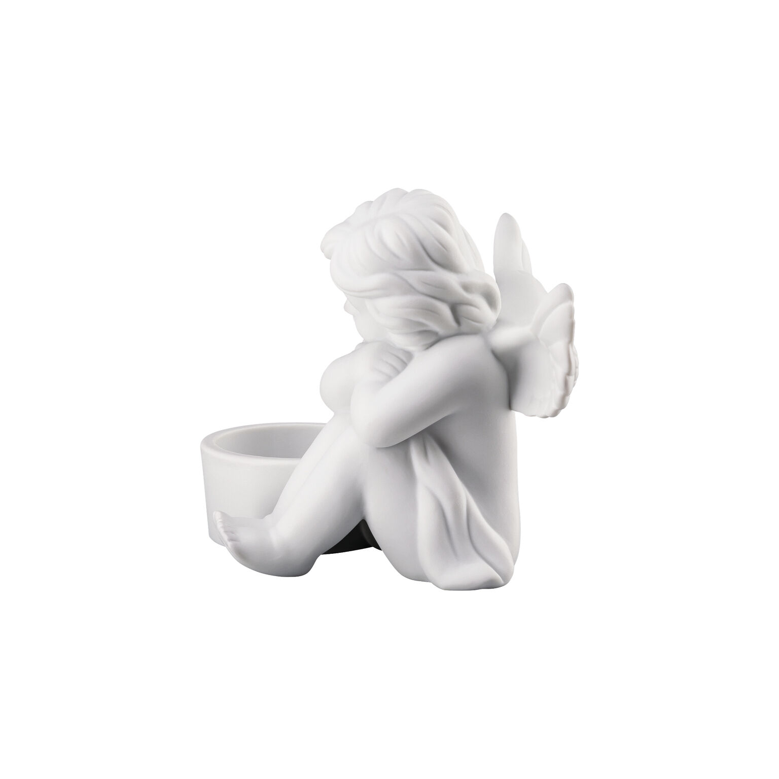 Angels Weiss matt Engel sitzend
