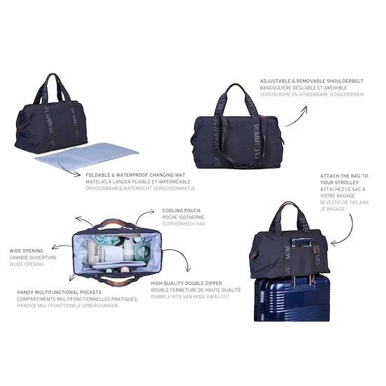 Sac à langer Mommy Bag Signature   Urban gris foncé        de               Childhome