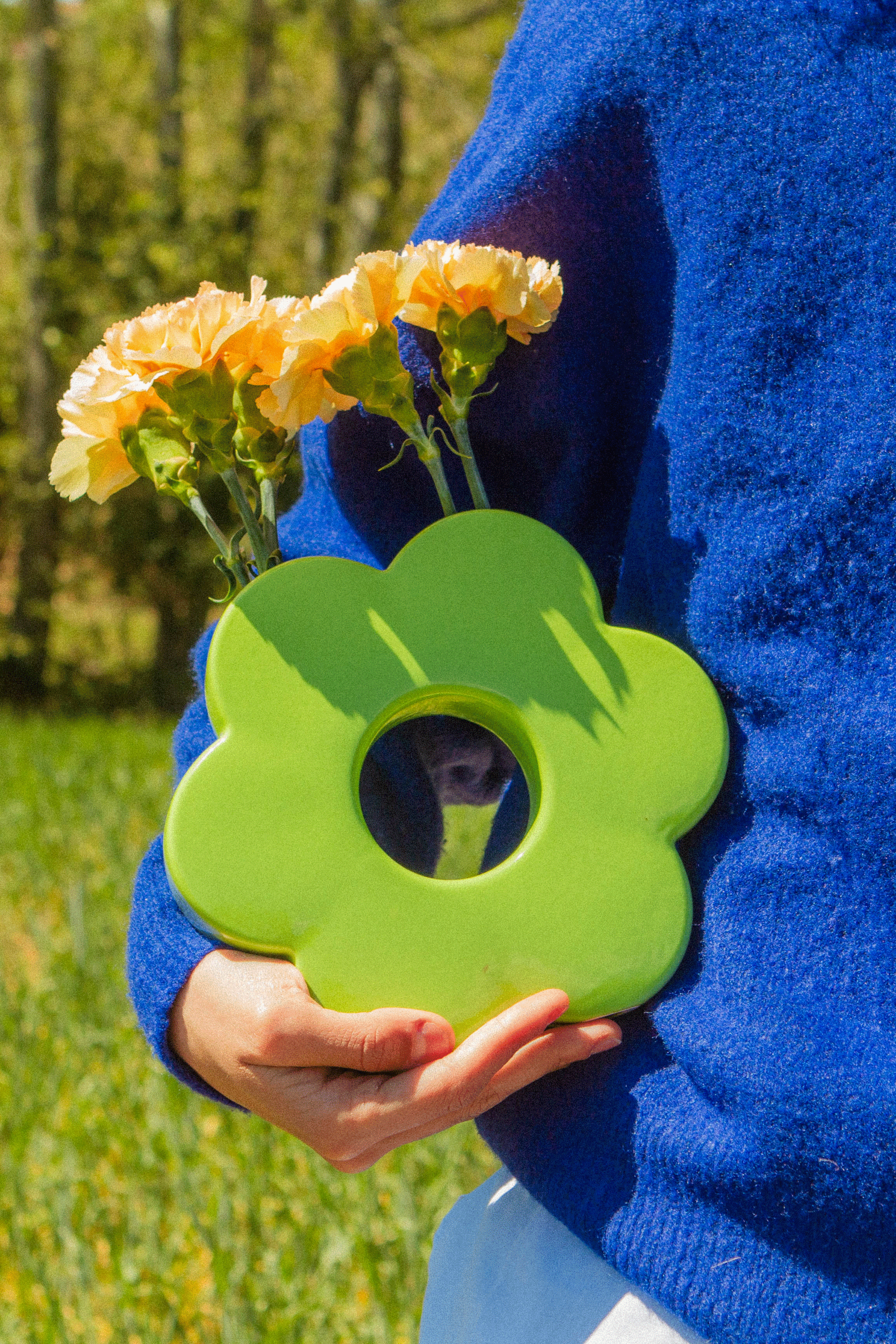 DOIY Vase Daisy Vert