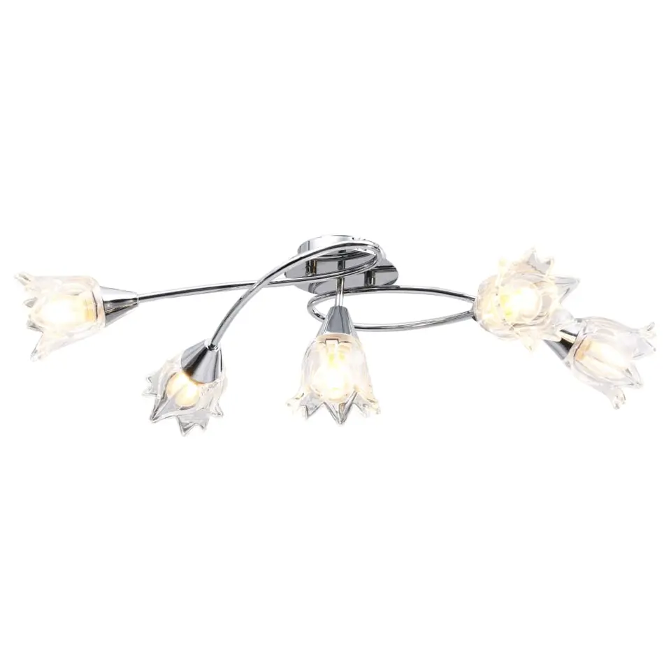 vidaXL - Plafondlamp - Transparent - Glas
