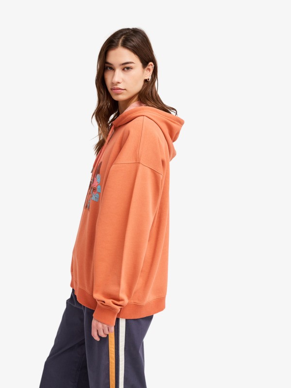 Lineup Oversized Sweat à capuche oversize Orange Femme