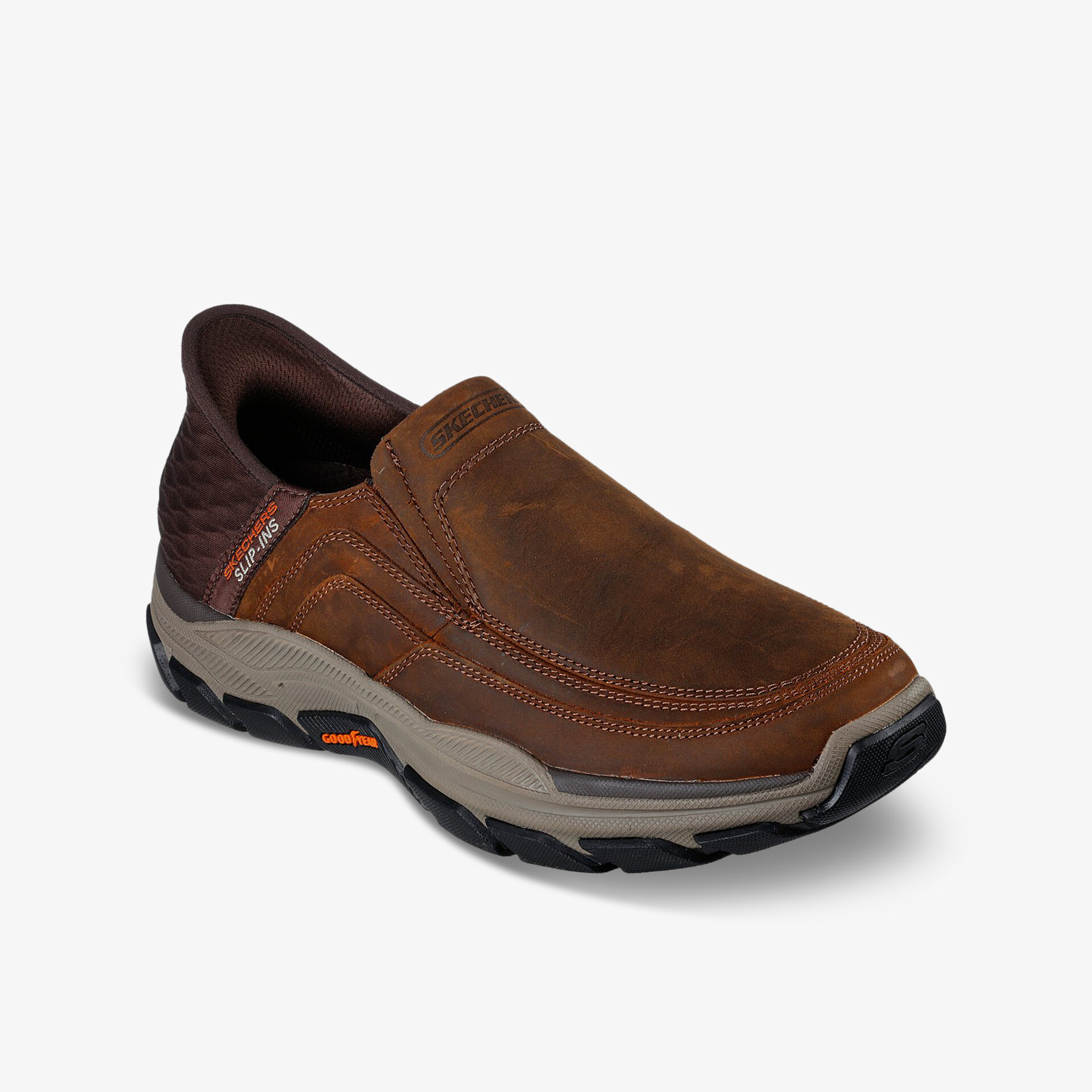 SKECHERS RESPECTED Herren Slipper braun