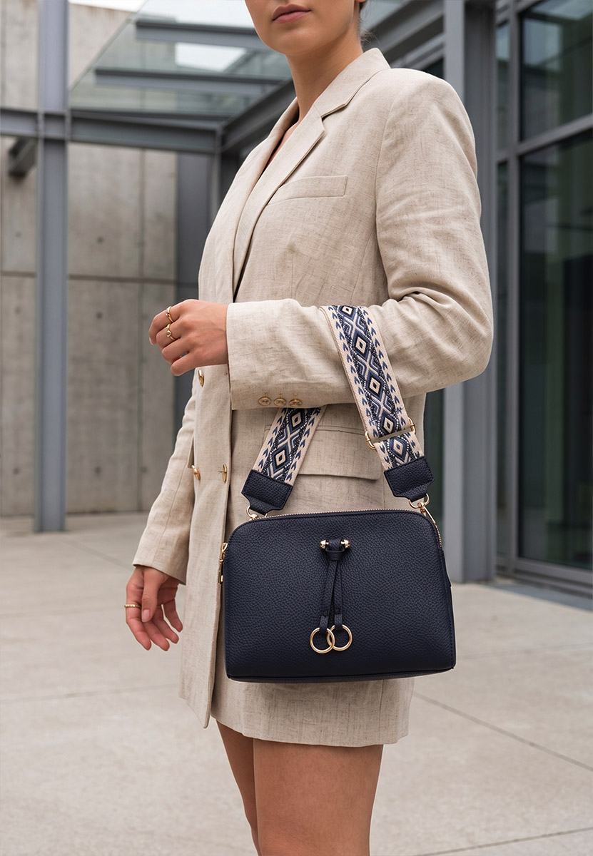 Sac bandoulière femme bleue Vibrant V2