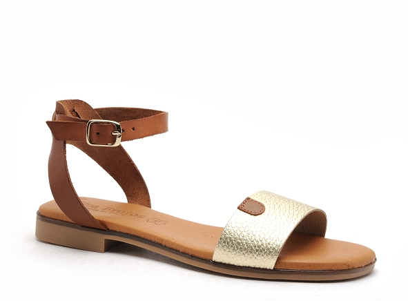 Eva frutos nu pieds plats femme 3052 or