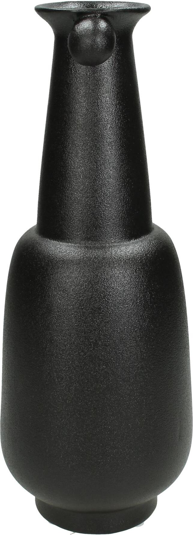 HD Collection vaas zwart D 12,5 H 33 cm