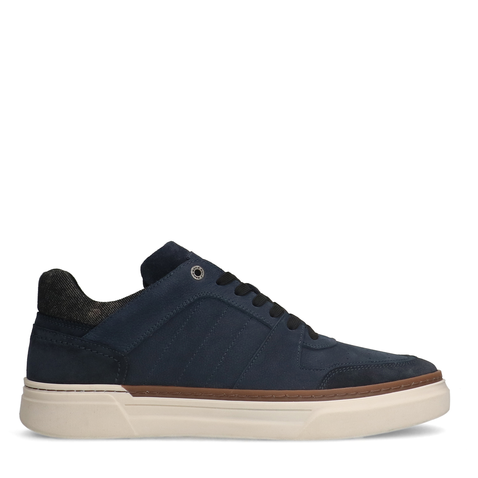 Blauwe nubuck sneakers