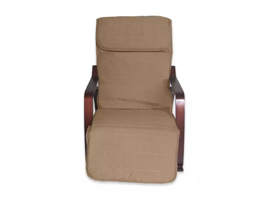 Fauteuil relax à bascule avec repose-pieds réglable mod. ZEN CAFÉ NOIX de Yelloo