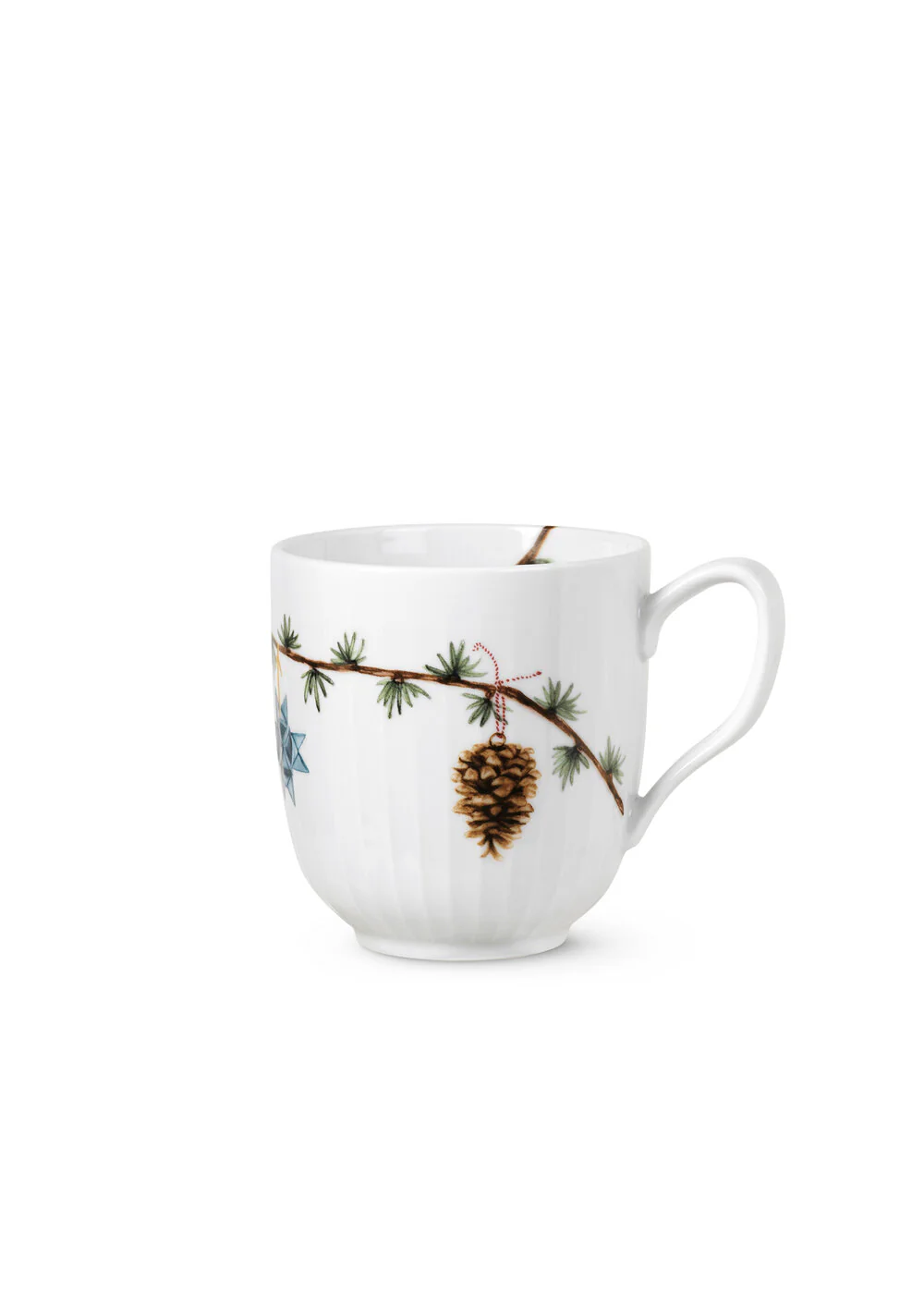Kähler  Hammershøi Christmas krus 2020, hvid m. deko -  33 cl.