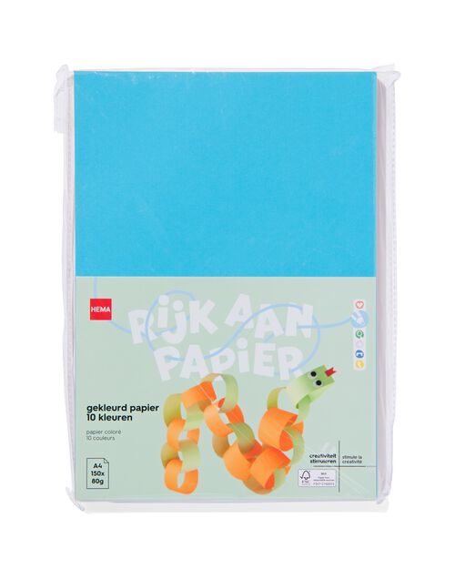 150 feuilles de papier de couleur