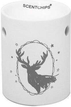 ScentChips geurbrander Xmas Rendier wit 9 x 9 x 11 cm