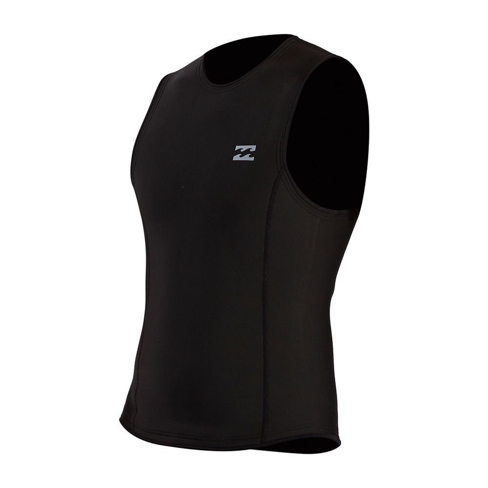 Billabong ABSOLUTE VESTE BACK ZIP - Top néoprène 2mm Homme black