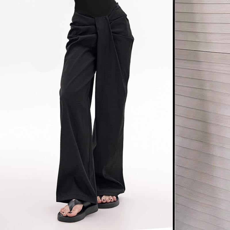 STARK - Lage, effen, wijde broek