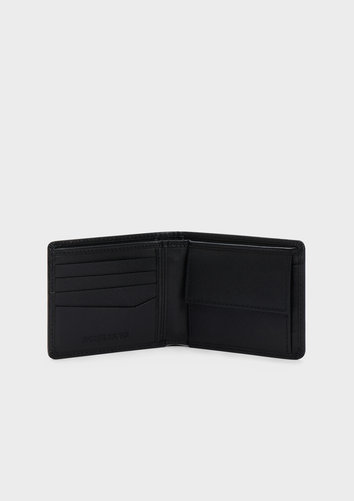 Portefeuille en cuir noir