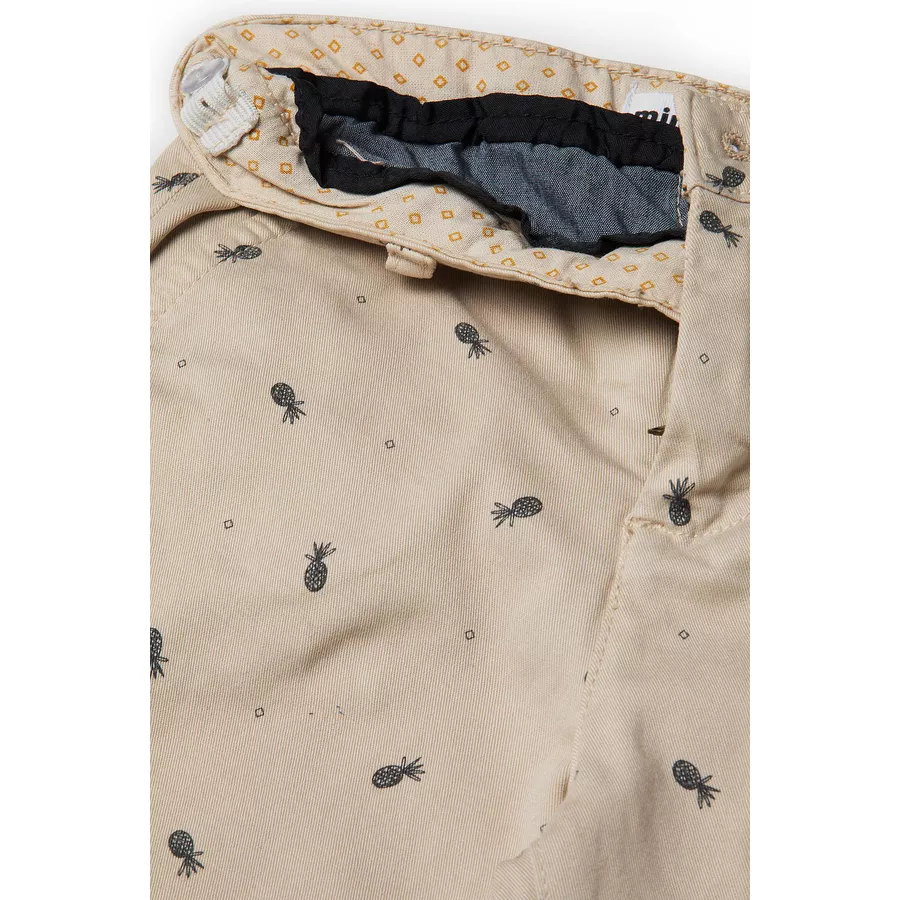 MINOTI Chinoshorts Ananas Cremeweiß